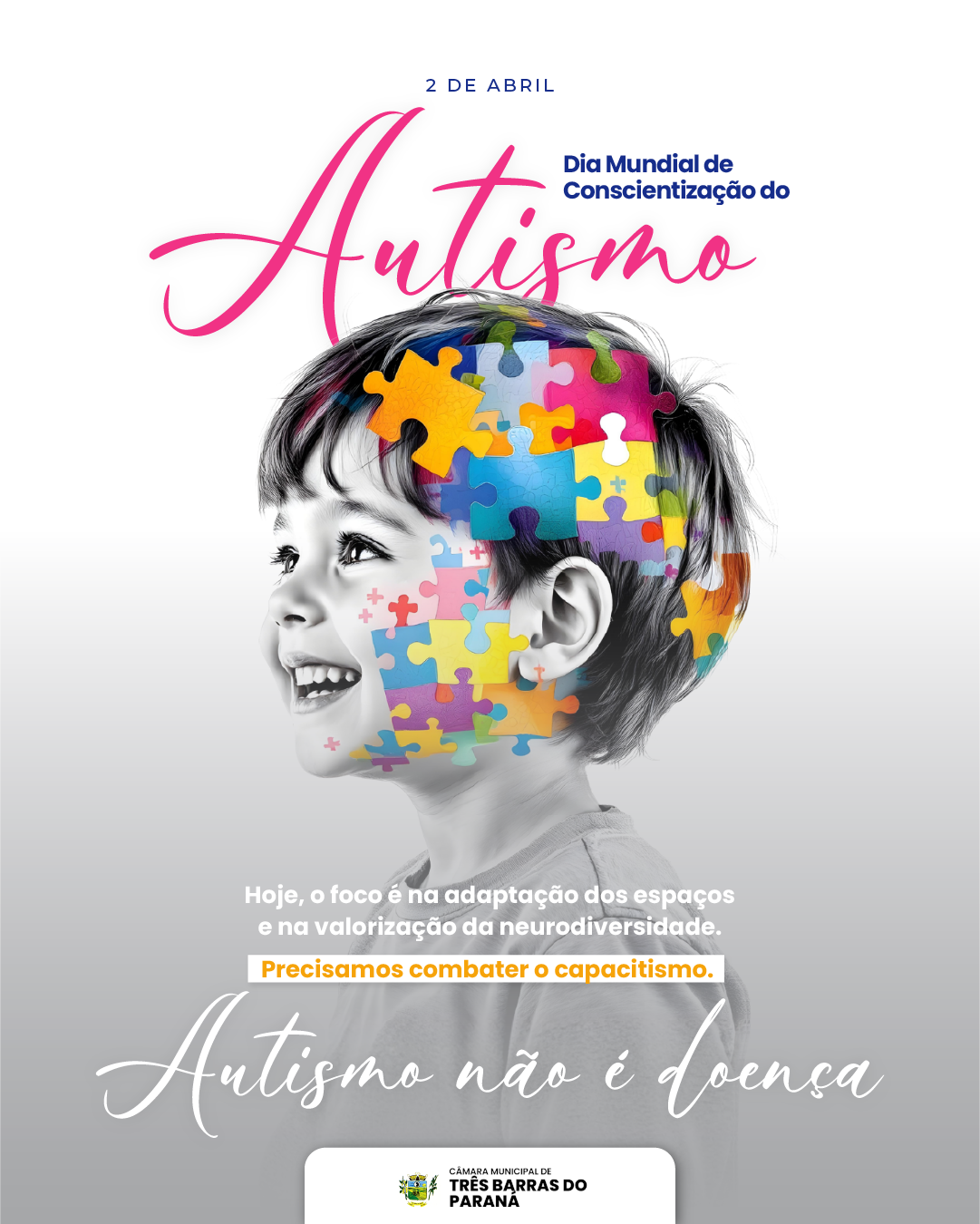 02 DE ABRIL - DIA MUNDIAL DA CONSCIENTIZAÇÃO DO AUTISMO