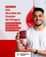 14 DE JUNHO - DIA MUNDIAL DO DOADOR DE SANGUE