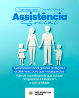 DIA 07 DE DEZEMBRO - DIA NACIONAL DA ASSISTÊNCIA SOCIAL