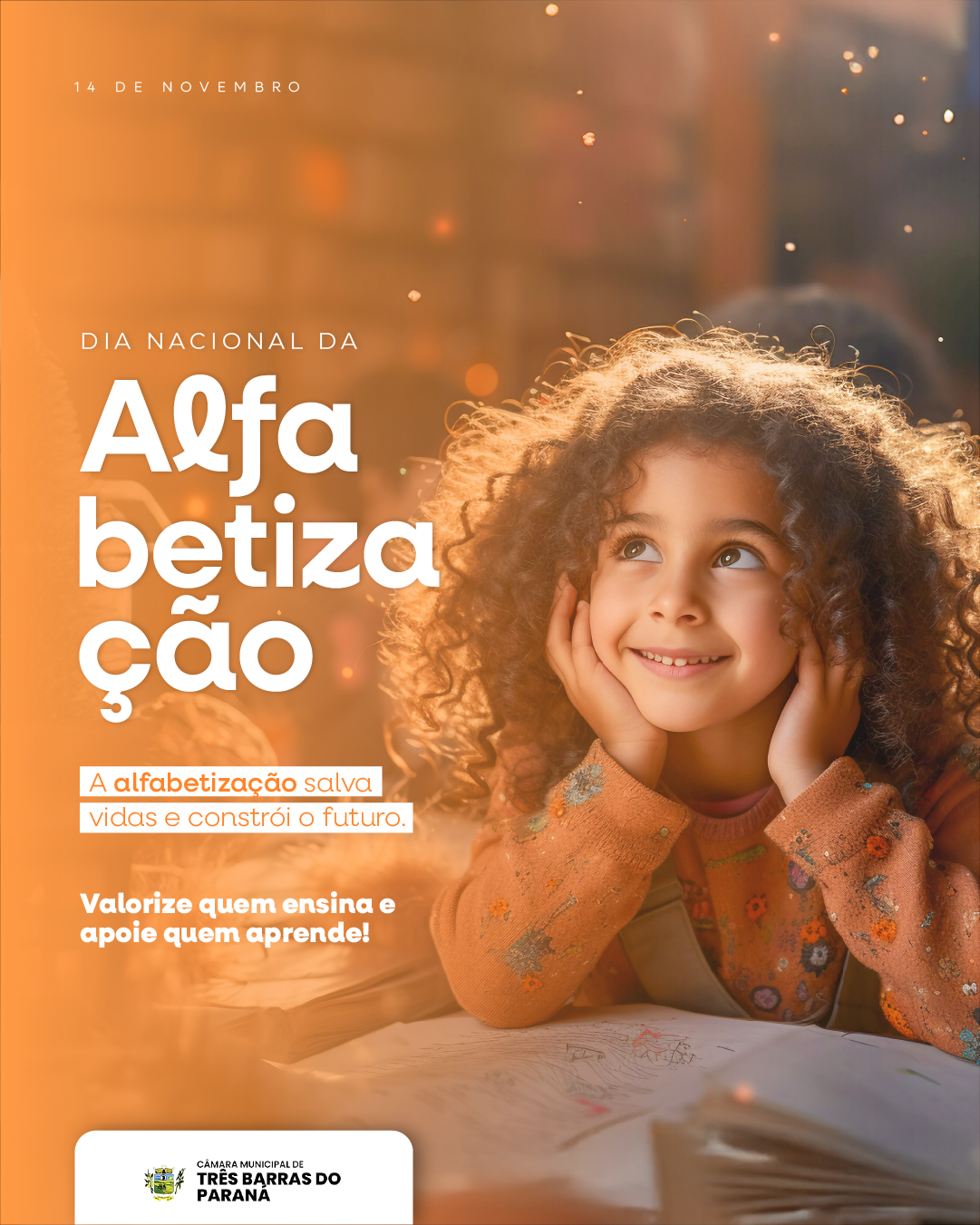 DIA 14 DE NOVEMBRO - DIA DA ALFABETIZAÇÃO