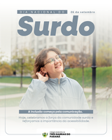 DIA 26 DE SETEMBRO - DIA NACIONAL DO SURDO